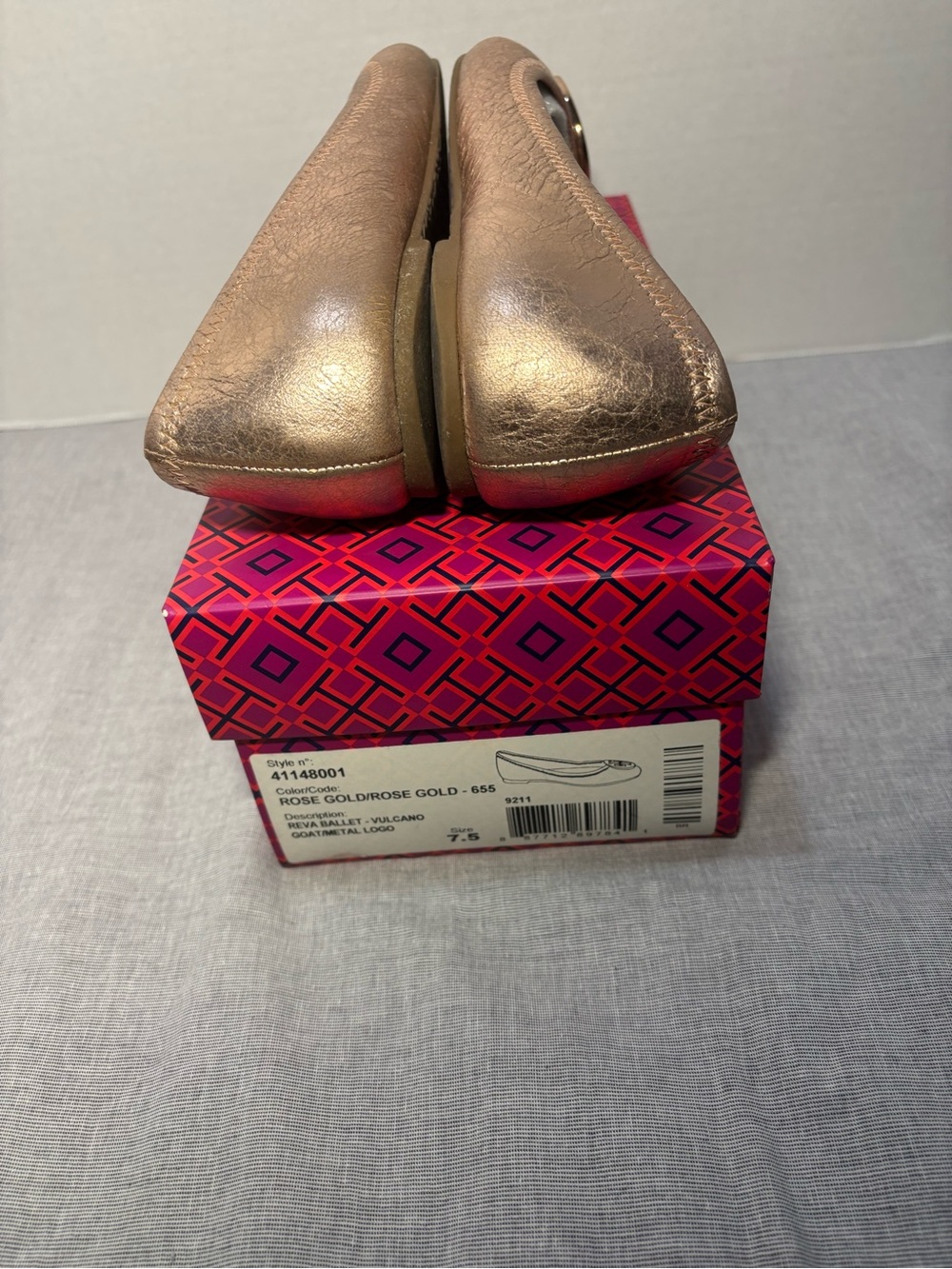 Tory Burch Rise Gold Reva Ballet - Picture 9 of 12